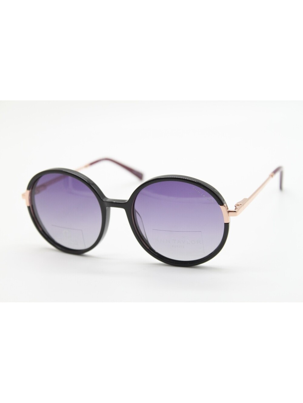 NEW ANN TAYLOR PETITE ATP927 C01 BLACK GOLD RED AUTHENTIC SUNGLASSES 52-18